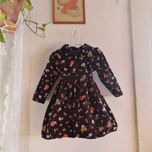 Charter Club Toddler Floral Long Sleeve Corduroy Dress